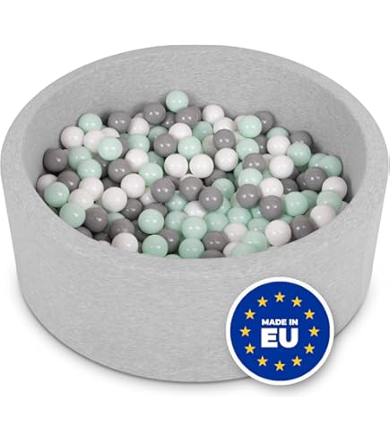 Ballenbak ballen set met 150 ballen | Kleuren: Licht Blauw, Pearl en
