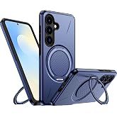 Rongep [Mag-Forge] Samsung Galaxy S25 FE i&ccedil;in Kılıf 360&deg; D&ouml;nebilen Standlı [MagSafe ile Uyumlu] S25 FE Koruyucu G&uuml;&ccedil;l&uuml; Manyeti
