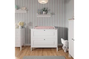 VitaliSpa Fasciatoio Ajaton, Bianco, 108 x 98 cm con 2 cassetti