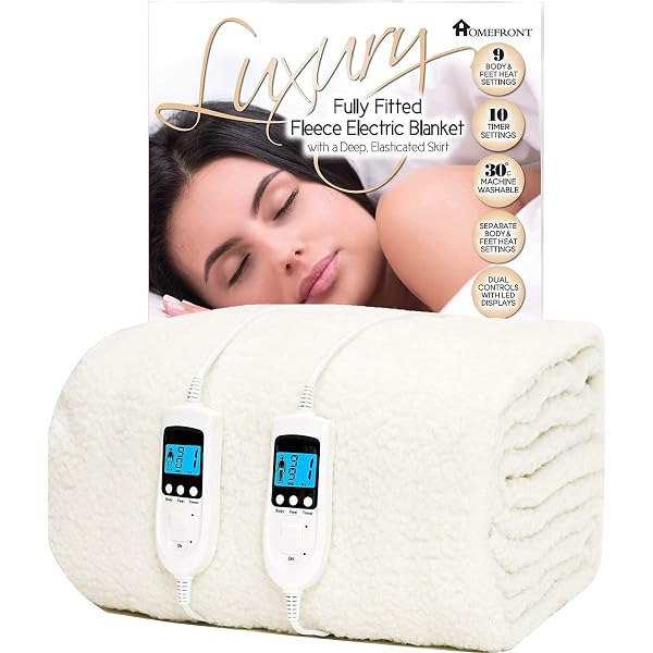 Dreamland Double Size Hunker Down Scandi Sherpa Electric Underblanket ( Intelliheat Plus Fast Heat, Machine Washable, 190 x 137 cm, 1 Detachable  Control, 6 Temperature and Auto Timer) : Amazon.co.uk: Everything Else
