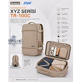 Classone XYZ Serisi TR-100C Kabin Boy,U&ccedil;ak İ&ccedil;i, Ergonomik, Laptop ve Tablet B&ouml;lmeli, Seyahat, Valiz, 15-18 inch Uyumlu Notebo