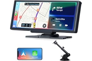 Volam 9,26-calowy wyświetlacz samochodowy Carplay i Android Auto, ekran dotykowy, GPS, Siri, Google Assistant, Bluetooth 5.0, Aux, FM