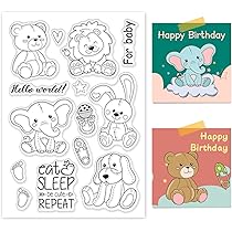 GLOBLELAND Mooie Panda Clear Stempels Bamboe Dier Transparante Siliconen Stempel Seal Voor Kaart Maken Foto Journal Decoratie Diy Scrapbooking
