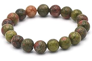 MIRACLES MINÉRAUX Bracelet perle ronde 10 mm, pierre naturelle, création artisanale française, plus de 40 choix