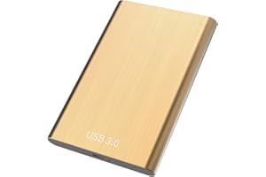 Sincelo Disco Duro Externo 2tb Portátil 2.5", USB3.0 SATA HDD Almacenamiento para PC, Mac, MacBook, Chromebook, Xbox (2tb, Oro)