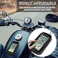 Handyhalterung Fahrrad Motorrad-Tankrucksack, Universal Motorrad Magnet Tank Handyhalter Tasche mit Transparent Fenster…