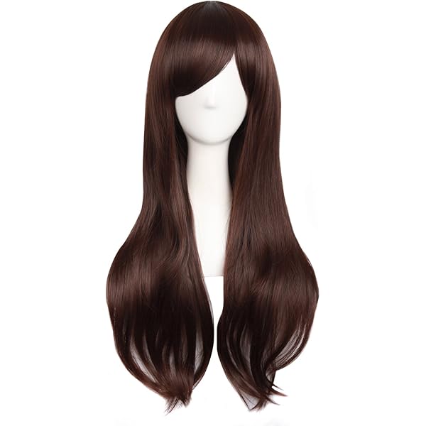 MapofBeauty 28 Pouces/70 Cm Longue Avec Frange Synthétique Fibre Wavy Cosplay Pour Fête Tous Les Jours Utiliser Heat Résistant Perruque (Blond