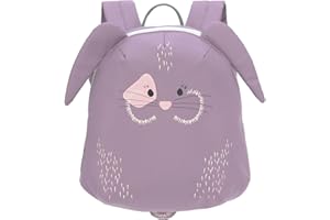 LÄSSIG Kleiner Kinderrucksack für Kita Kindertasche Krippenrucksack mit Brustgurt, 20 x 9.5 x 24 cm, 3,5 L, Lilac, Tiny Friends