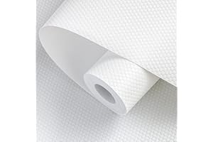 wohomuke Alfombrilla para cajón 60x600cm Protector cajones Cocina EVA Plastico Protector para Muebles (60x600cm,Blanco)