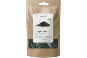 Carefood - Espirulina en Polvo Bio - 200 g - Alga Espirulina en Polvo Apta para Veganos - Espirulina para Adelgazar - Superalimento Perfecto para incluir en tu Alimentación
