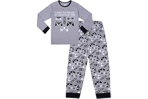 ThePyjamaFactory Chicos I Had To Pause My Game to Be Here Largo de algodón Pijamas