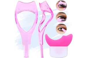 3 in 1 Mascara Shield 2Pcs Lash Tools Mascara Shield Applicator Guard Silicone Eyeliner Stencils Beginners Friendly Makup Tool by JIMIRE