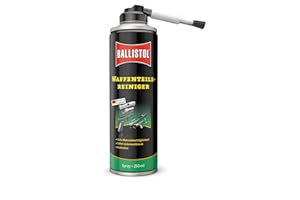 BALLISTOL 23752 Waffenteile-Reiniger 250 ml – Reinigung und Entfetten von Waffenteilen – Aufsteckpinsel aus Nylonborsten