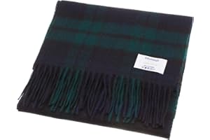 EDINBURGH CASHMERE Sciarpa Edimburgo in 100% cashmere unisex, scozzese scozzese, multicolore