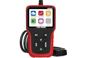 MOTOPOWER MP69038 Car OBD2 Scanner Code Reader Engine Fault Code Reader Scanner CAN Diagnostic Scan Tool - Elite Edition (Dark Red)