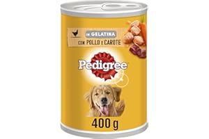 Pedigree Dorośli: mokra karma dla psów z kurczakiem i marchewką w galaretce: 24 puszki po 400 g