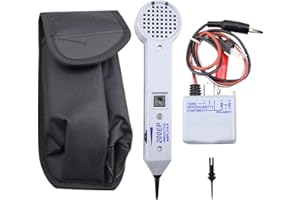 TONGDEJING Testeur de câble de traceurs d'amplificateur inductif 200EP, Kit de traçage de tonalité professionnel Testeurs de réseau Kit de générateur de tonalité de détecteur pour la maison