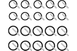 CiShow 20 Paar O-Ringe und Ersatzstifte, Schlagringe und Steckdosenstifte, Gummi-O-Ringe und Steckdosenstifte, Zubehör, für Schlagschrauber, Schlagschrauber, Hochdruckreiniger(2 Größen)