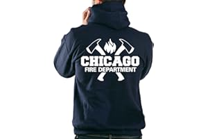 ‎FEUER1 feuer1 Kapuzensweatjacke Chicago FIRE DEPT, Äxte und CFD-Emblem