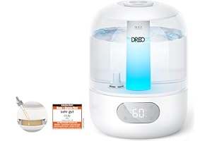 Dreo Luftbefeuchter für Schlafzimmer, kühler Nebel Luftbefeuchter für Haus und großen Raum, leiser Luftbefeuchter für Baby, Nachtlicht, ätherisches Diffusor, schnelle Ultraschall Luftbefeuchter