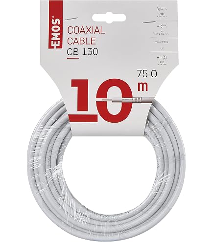 Couronne De Câble Electraline 21 VATC 25 M - Blanc, Pour TV Satellite Et Prolongateur