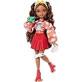 Barbie Dream Friends doll and accessories, knitters, brown hair, Skater Teresa doll, video game theme