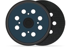 AWUTZUT 2PCS Platorello 125mm 4 Fori Plastica con Velcrato per Levigatrice Orbitale