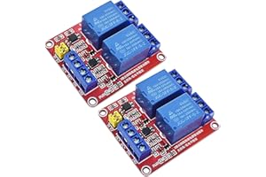 PENGLIN Modulo con optoaccoppiatore, alto o basso livello grilletto scheda di espansione per raspberry pi Arduino (2PCS 5V Relè 2 canali)