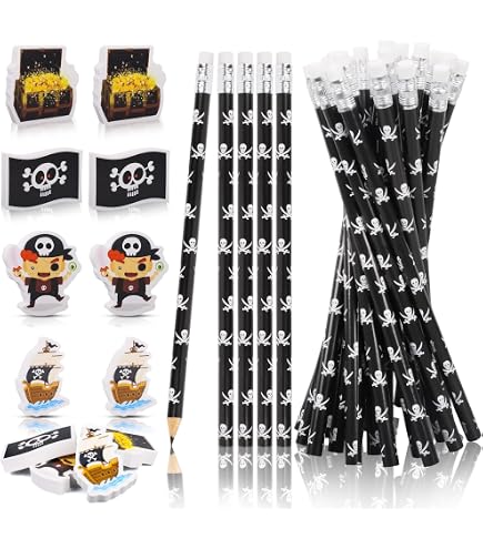 24 Tier-Bleistifte HB – Waldtiere Design, Mit Radiergummi, Safari-Motive – Mitgebsel Für Kindergeburtstag, Give Aways & Schule