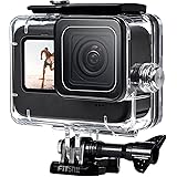FitStill Custodia impermeabile 60M/196FT per Go Pro Hero 12 Hero 11 Hero 10 Hero 9 Black, custodia protettiva subacquea con a