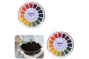 TIGMEW 2 Rolle pH Teststreifen 5m/Roll Messbereich 0-14 pH Teststreifen Lackmus Indikator Universalpapier Säure Basen Teststreifen Geeignet Für Saure Neutrale Oder Alkalische Tests