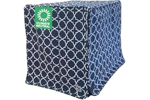 Romeo & Juliet 24-inch Dog Crate Cover, Molly Mutt Small Kennel Cover Measures 24” x 18” x 21”, Two Panel Doors Roll Up, Made from Machine-Washable 100% Cotton that is Durable, Breathable & Pre-shrunk