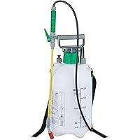 Relaxdays Drucksprüher 5 Liter, Drucksprühgerät mit Schlauch & Lanze, universal, Garten, 3 bar, verstellbare Düse, weiß