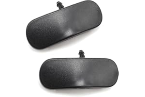 HAPPOW 2Pcs Front Heated Windscreen Washer Spray Nozzle Jet,for Audi A3 A4 A5 A6 A7 A8 Q3 Q5 Q7 TT, 4G8988987 4GD955987,for Enhanced Visibility(Black)