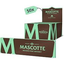 Mascotte Brown Slim Combi 34 X 26 Heftchen – Ungebleichte Longpapers Mit Aktivkohle-Tips, 884 Blättchen