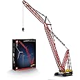 Mould King 17015 Technik Crane Clamping Blocks, 4318 Pieces Remote Control Crane Toy with 6 Motors, Technology Heavy Duty Crawler Crane Model Building Set, 8 Years and Older