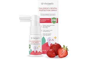 Clarismile Munspray för Barn – Fluorfri Tandvård för Barn 0–12 år, Naturlig Jordgubbssmak, Alkoholfri, Enkel Sprayapplikation, 30 ml