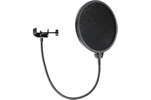 KINDPACK Plugger Studio Pop Filter Accessoire de Micro Filtre en Nylon à Double Couche
