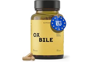 Nutriest Ox Gallsalter Kapslar (60 kapslar) – Ox Galla 500 mg | Gallsalter från europeiska nötkreatur