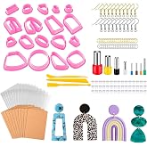 Polymer Clay Cutters Set 129 Pieces Clay Cutters for Jewelry Mold Earrings Polymer Clay, Clay Tools for Making Polymer Clay J