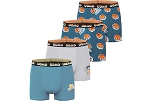 Trendy Boy Calzoncillos Boxer de Algodón para Niños, Pack de 4 – Boxer Ultra Suaves, Multicolor, Tallas 6-16 Años