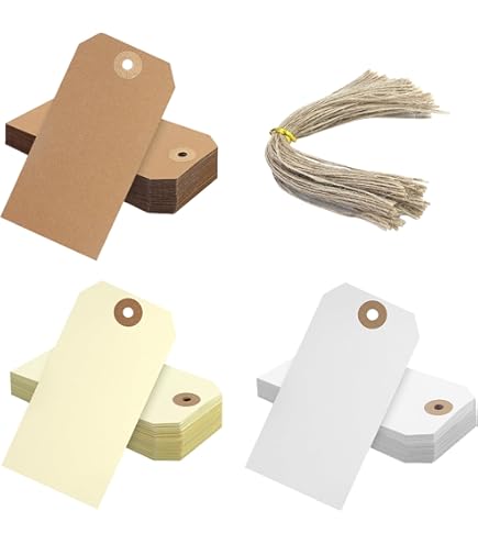 Modixun 400 stks Zwarte Gift Tags met String, Grote Prijs Tags Kleding Tags Leeg Kraft Papier Hang Tags voor Kleding Verkoop Ambachten Prijzen Inventaris Modixun 400 stks Zwarte Gift Tags met String, Grote Prijs Tags Kleding Tags Leeg Kraft Papier Hang Tags voor Kleding Verkoop Ambachten Prijzen Inventaris