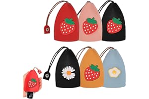 Jokresty 6PCS Car Key Case,Key Pouch Cute Creative Pull Type Key Cover,PU Leather Key Wallets Housekeepers,Large Capacity Car Key Holder Case,Unisex Car Key Sleeve for Men/Women
