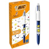 BIC 4 Colours Message T&uuml;kenmez Kalem 12'Li Kutu, 1.0mm U&ccedil;, Tek Kalemde Mavi, Kırmızı, Yeşil ve Siyah Renkler