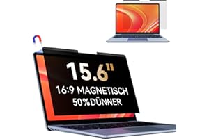 MAKINDA Magnetic Laptop Privacy Screen for 15.6 Inch Laptop 16:9 Privacy Screen Filter Removable Anti Blue Light Anti-Glare Privacy Protection Privacy Screen Protector