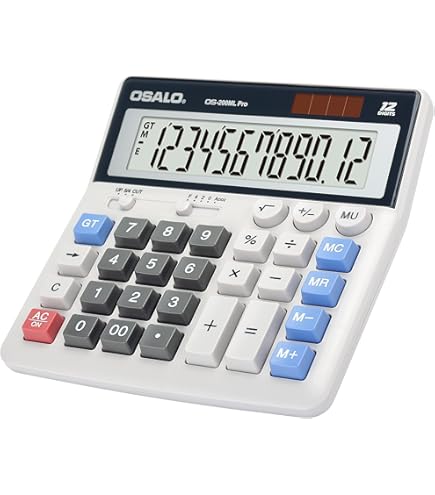 Casio MS-20UC-LB table calculator light blue display (places): 12 solar energy, battery operated (W x H x D) 105 x 23 x 1 black