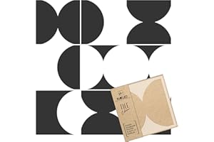 NAKLEO Coria Tile Plantilla de plástico reutilizable para azulejos – 20x20cm - Círculo Figura Simétrico - Marroquí Geométrico - Paver Bloque Hormigón Suelo Pared Pintura Plantilla Madera