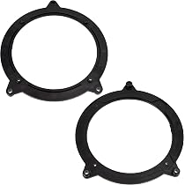 AERZETIX - C11642 - Set di 2 adattatori/supporti per altoparlanti per auto 165mm - lato di montaggio: porte anteriori - compatibile con BMW X5 (E53) 1999-2006, Nissan Primastar, Opel Corsa B/C