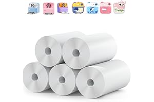 KAISHENGYUAN Lot de 5 Rouleaux de Papier Thermique pour Appareil Photo Instantané, Design Sans Encre Spécialement Conçu pour Les Enfants