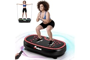 Vibration Plate, EvoSpark 2026 Plus Vibration Plate Exercise Machine with Larger Silicone Pad, Dual Motors, 199 Levels, 7 Modes, 226kg Capacity Vibrating Plate for Lymphatic Drainage & Weight Loss